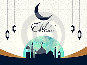 Ramadan Kareem islamic arabic greeting caligraphy and islamic geometric background card design.  illustration
