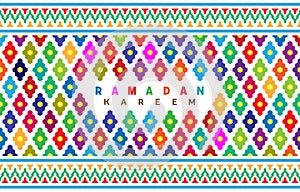 Ramadan Kareem Islamic design greeting card background for wallpaper design