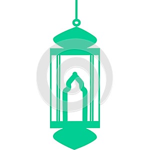 Ramadan kareem lantern celebration lamp illustration. Vector Arab Islam culture festival decoration religious fanoos glowing symbo