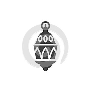 Ramadan kareem lantern vector icon