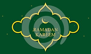 Ramadan kareem and mubarak greeting background islamic illustration
