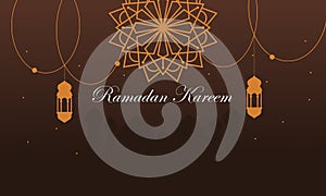 Ramadan kareem and mubarak greeting background islamic illustration