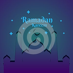 Ramadan Kareem Mubarak Ramazan poster vector