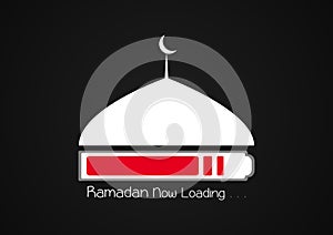 Ramadan Kareem Now loading. islamic design mosque dome