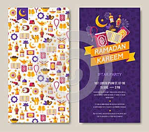 Ramadan Kareem two sides poster