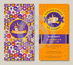 Ramadan Kareem two sides poster