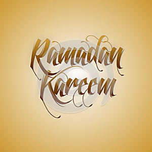 Ramadan Kareem in Typhography Art