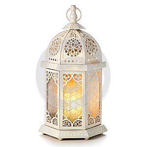 Ramadan Lamp Realistic isolated on white background photo