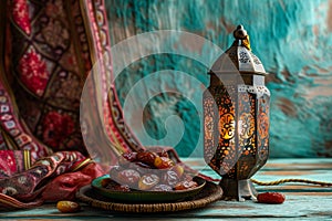 Ramadan Lantern and plate of Figs