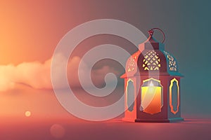 Ramadan Lantern, Ramadan Kareem, Mubarak, Muslim celebration of Ramadan festival , Flat design 3d style