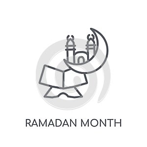 Ramadan Month linear icon. Modern outline Ramadan Month logo con