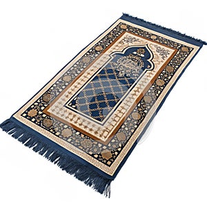 Ramadan prayer rug isolated on transparent background