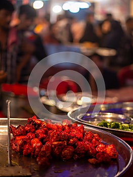 Ramadan or Ramazan food feast background  or Iftar party concept