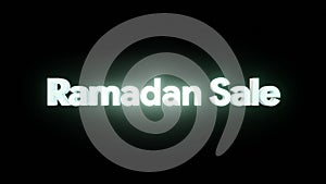 ramadan sale in isolated black background , for business , event and etc . 4k resolution video . 3d illustration rendering