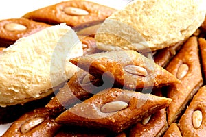 Ramadan sweet - paklava and badam photo