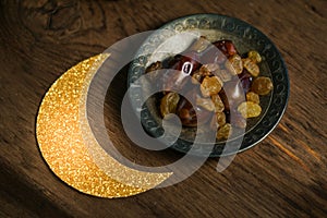 Ramadan traditional islam photo background with tight focus.