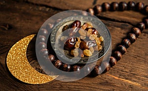 Ramadan traditional islam photo background with tight focus.