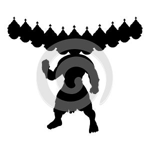 Ramayan silhouette traditional religion spirituality