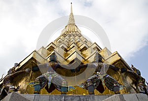 Ramayana figure at Wat prakaew temple , Thailand