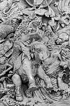 The Ramayana sculpture