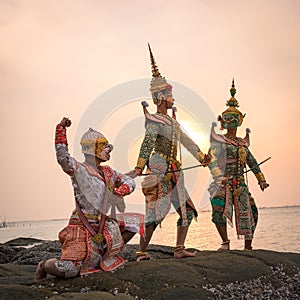 Ramayana thai traditional dance