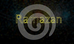 Ramazan sharif of background, 3d render