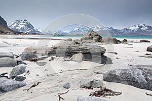 Ramberg beach, Lofoten islands, Norway