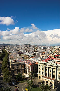 Ramblas in Barcelona vertical,