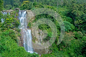 Ramboda waterfall in Sri Lanka