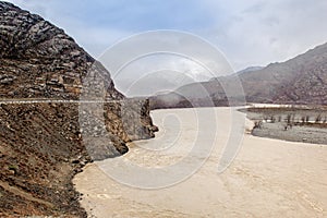 Rambunctious river in Altai mountains