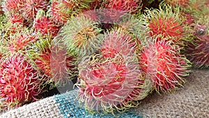 Rambutan in fresh market