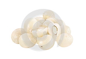 Rambutan pulp isolated on white background