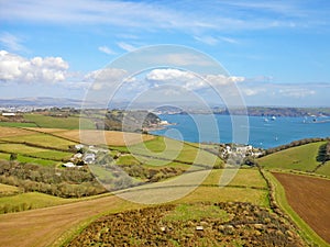 Rame peninsular and Plymouth Sound, Cornwall photo