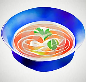 Ramen - abstract digital art