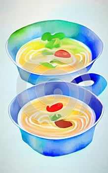 Ramen - abstract digital art