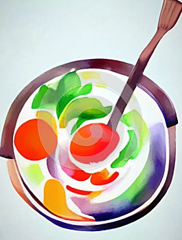 Ramen - abstract digital art