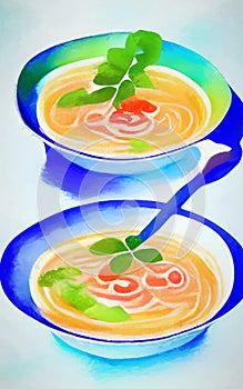 Ramen - abstract digital art