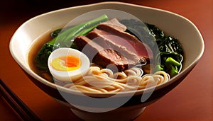 Ramen: A delicious and comforting Japanese noodle soup dish with beautiful presentation and versatile ingredients, Generative AI,