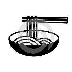 Ramen icon on white background vector