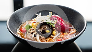 Ramen traditional fast food meal japanese cuisine