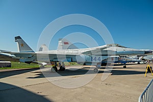 `RAMENSKOE` AIRFIELD ZHUKOVSKY, RUSSIA -AUGUST 30, 2019: MAKS 2019 INTERNATIONAL AVIATION AND SPACE SALON.