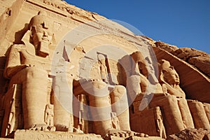 Rameses II Temple in Abu Simbel, Egypt.