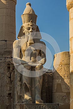 Ramesses II statue at the Luxor temple, Egy