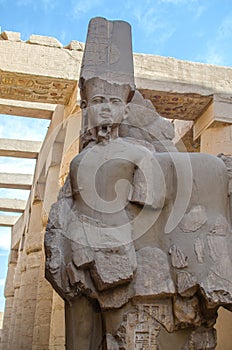 Ramesses II statue in the Precinct of Amun-Re (Karnak, Luxor. Egypt)