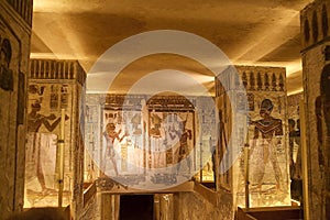 Ramesses III royal tomb in the Valley of the Kings, Luxor, Egypt