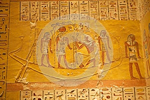 The Ramesses IV tomb in the Valley of the Kings, Luxor, Egypt