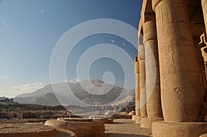 Ramesseum amd desert