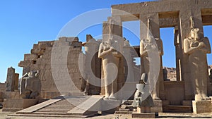 The Ramesseum is the memorial temple or mortuary temple of Pharaoh Ramesses II. Egypt