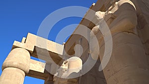 The Ramesseum is the memorial temple or mortuary temple of Pharaoh Ramesses II. Egypt