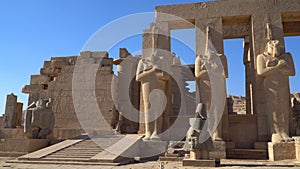 The Ramesseum is the memorial temple or mortuary temple of Pharaoh Ramesses II. Egypt